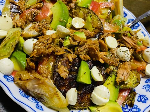 焼き野菜とツナのパクパクサラダ